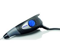 Dremel 290 Engraver - Graveur fourni avec 1 pointe de Gravure et 1 Pochoir pour graver Bois, Métal. Verre, Plastique, Céramique Noir/Bleu/Gris