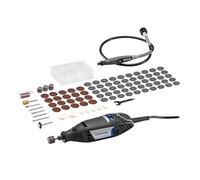 Dremel 3200 Outil Rotatif 130W, Multifonction Kit avec 1 Arbre Flexible Adaptation, 90 accesoires, Vitesse Variable 10.000 - 35.000 TR/Min à Découpage, Gravure, Ponçage, Meulage, Perçage, Nettoyage