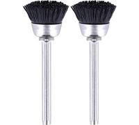 Dremel 404 Lot avec 2x brosses à poils de 13,0 mm pour outils rotatifs multifonctions pour nettoyer et polir divers matériaux.