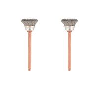 Dremel 531-02 Lot de 2 brosses en acier inoxydable 1,27 cm de diamètre
