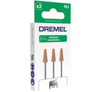 Dremel 953 Lot de 3 meules à rectifier en oxyde d'aluminium Ø 6,4 mm pour outil multi-usage - Affûtage, ébavurage, meulage métal