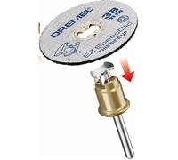 DREMEL Adaptateur SpeedClic + 2 disques à tronçonner 38 mm - 2615S406JC