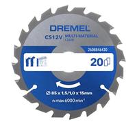 Dremel Blueprint Lame de scie circulaire multi-matériaux 85 x 1,5/1 x 15mm (CS600)