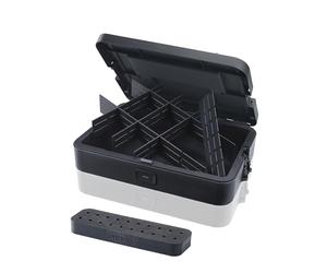 Dremel Coffret de transport avec 6 séparateurs et boîte de rangement d'accessoires, Solution d'organisation pour accessoires d’outils multi-usages, Système compact et empilable