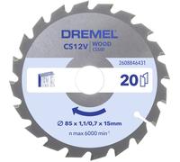 Dremel Blueprint Lame de Scie Circulaire pour Bois 85 x 1,1/0,7 x 15mm (CS500)