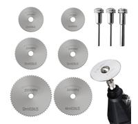 Dremel Cutting Discs 9 Pcs Mini Blades for HSS Circular Saws Diamond Resin Cutting Discs Rotary Tools for Cutting Wood Plastic Fiberglass Soft Metal