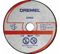 Dremel DSM510 2615S510JB Disque à tronçonner 77 mm 3 pc(s) aluminium, cuivre, Fonte, Plexiglas, Vi