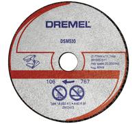 Dremel DSM510 2615S510JB Disque à tronçonner 77 mm 3 pc(s) aluminium, cuivre, Fonte, Plexiglas, Vinyle, plastique, Fibre