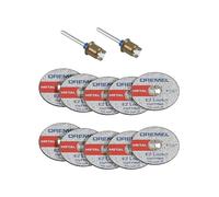 Dremel EZ406-02, EZ - Kit de démarrage de serrure - Diamètre de roue de 38,1 mm - 5 pièces de roue renforcées en fibre de verre et mandrin EZ402 inclus - Accessoires pour disques de coupe rotatifs -