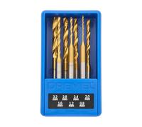 Dremel Jeu de 7 forets revêtus de titane 0,8–3,2 mm pour bois, plastique et métaux tendres
