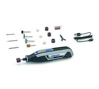 Dremel Lite 7760 outils multifonctions sans fil 3,6V, Batterie Li-ion, 15 accessoires et plage de rotation variable 8000-25000 tours/min pour couper, graver, poncer, nettoyer, polir