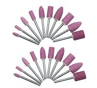 Dremel Lot de 20 embouts de pierre abrasive avec outils rotatifs pour sculpture sur bois 3 mm, rose