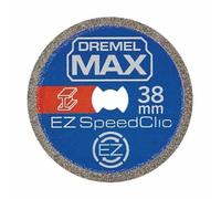 Dremel MAX Roue de coupe haute performance (SC456DM) Disque de coupe métal avec système EZ SpeedClic, 38 mm, durée de vie maximale