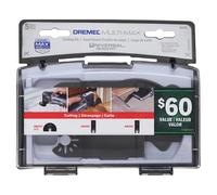 Dremel MM389 Lot de 5 lames oscillantes pour couper le bois, le métal, le plastique, les cloisons sèches, etc.