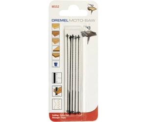 Dremel MS52 Lot de 5 lames de découpe précise dans le bois pour couper jusqu'à 18mm avec la scie à chantourner Dremel Motosaw MS20