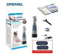 Dremel-Outil De Toilettage Pour Animaux De Compagnie,Coupe-Ongles Pour Chiot,Machine De Toilettage Sûre Et Sans Cruauté,3 Vitesses,Meuleuse Pour Chien,Fournitures Pour - Type With 14 Discs-195x50mm