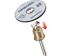 Best Price Square Dremel SC406 Starter Kit SpeedClic Accessoires comprenant Adaptateur et 2 Disques à Tronçonner les Métaux 38mm avec Outils Rotatifs Dremel