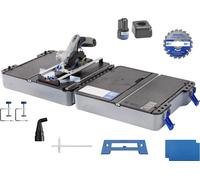 DREMEL Mobile Sägestation 12V mit Sägetisch-Koffer und Läser CS12V-S1C Scie circulaire de table à on