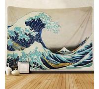 Dremisland Indien Tapisserie Tenture Murale Tapisseries Le Grand Vague Off Kanagawa Mandala Tapisserie Murale avec Art La Nature Décorations pour la Maison