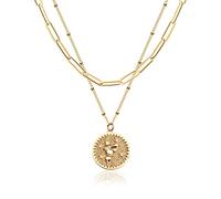 Dremmy Studios Collier avec pendentif fleur du mois de naissance en plaqué or 18 carats - Délicat - Simple mois de naissance - Pendentif floral - Collier minimaliste et délicat - Cadeau pour maman