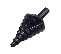 Dreneco Foret Fraise Meche Etage HSS, Fraise Conique à Double Fente (10mm-45mm) avec Revêtement Nitrure, Parfait Pour Visseuse Percage sur Acier Bois, Plastique, Laiton, Aluminium, PVC