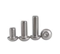 Dreneco Vis à Métaux en Acier Inoxydable, Vis à Six Pans, Bouton à Tête Hexagonale Socket Boulons, M3×5mm,200 pcs