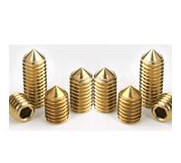 Dreneco Vis Sans Tête Coniques, Laiton Douille Hexagonale Vis-pointeau Vis à Six Pans Creux (M6*8mm,10 pcs)