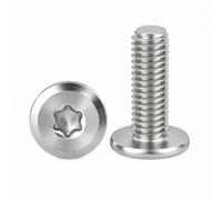 Drenky 20 Pièces Vis à Tête Plate Inox M6x40mm Torx Vis Mécaniques