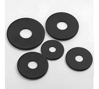 Drenky 25 Pièces Rondelles Metal M6 X 20mm épaisseur 1,5mm Rondelle Inox DIN 125 Rondelle De Blocage Rondelles Plates Noir en Acier Inoxydable A2 V2A Pour Vis Et Boulons Filetés