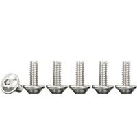 Drenky 50 Pièces Vis à Tête Bombée avec Bride et Six Pans Creux, M3x12mm à Métaux Acier Inoxydable A2 V2A Boulon Hexagonale pour Les Connexions Mécaniques