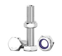 Drenky Boulons Et écrous M10, 10 Pcs Boulons à Six Pans Avec écrous Assortiment M10 X 35mm Acier Inoxydable A2 V2A Vis Inox Et écrous Pour Meubles, Voitures, Vélos, Bateaux, Impression 3D