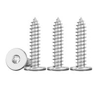 Drenky M5 Mince Vis Autotaraudeuses à Tête Plate M5x25mm Vis Torx à Bois Inox 304 Vis Placo à TêTe, EntièRement Fileté, 50 Pièces