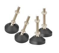 Drenky Pied Réglable, Pieds de Nivellement en Acier Inoxydable à Toute épreuve 4 pièces M8 x 30mm Antidérapant Vis de Réglage Angle avec écrou en T pour Meubles