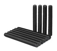 Drenky Tiges Filetées Noir M8 Tige Filetee et Vissée en Acier Inox A2 V2A Tige Vissée M8x100mm Filetage Complet DIN976 pour Mécanique & Bricolage, Lot de 10