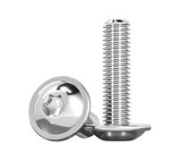 Drenky Vis à Tête Bombée Avec Collerette 20 Pièces M5x25mm Vis Torx Tête Bombée Vis à Collerette ISO 7380-2 Acier Inoxydable A2 V2A Vis Filetée Filetage Complet Vis