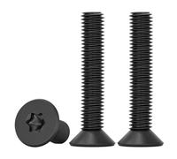 Drenky Vis à Tête Fraisée Noir 20 Pièces Torx M4 X 30mm En Acier Inoxydable 304 Filetage Complet Pour L'équipement De Machine Et Les Meubles à La Maison