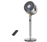Dreo 23dB ventilateur sur pied silencieux, portée de 24M, volume d'air 1200m³/h, turbo circulateur, hauteur de 102CM, 3 modes, 8 vitesses, oscillation omnidirectionnelle 120°+120°, PolyFan 502