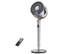 DREO 23dB Ventilateur sur Pied Silencieux, portée de 24M, Volume d'air 120h, Turbo circulateur, Hauteur de 102CM, 3 Modes, 8 Vitesses, Oscillation omnidirectionnelle 120°120°, PolyFan 502