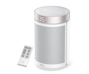 Dreo Chauffage Électrique 1500W, Radiateur Céramique Portable Silencieux et Économe en Énergie, Thermostat, 3 Modes, Minuterie 12H, Protection Surchauffe & Basculement, Atom 316, Blanc