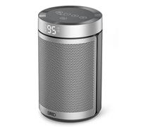 Dreo Chauffage Électrique Économique 34 dB Silencieux, Radiateur Céramique PTC 1500W avec Thermostat, Protection Surchauffe et Basculement, Minuterie 12H, Convecteur pour Chambre, Atom 316 Argent