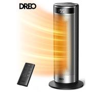 DREO Chauffage soufflant électrique PTC en céramique 2000 W, économe en énergie, minuterie 12 h, oscillant 70°, télécommande, 34 dB silencieux, protection de sécurité à 8 niveaux, Solaris 628