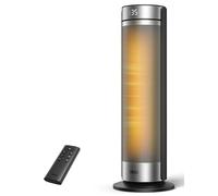DREO Chauffage Tour 23 Pouces 2000W Silencieux, Radiateur Portable avec Télécommande, Oscillation 70°, Minuterie 12H, 5 Modes, Chauffage Céramique PTC avec Thermostat pour Bureau et Grande Pièce