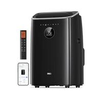 DREO climatiseur mobile 7500 BTU 3-en-1 refroidissement/ventilation/déshumidification, silencieux pour chambre ou bureau, contrôle par app et voix, sans drainage, kit fenêtre, 2,5 L/h, AC318S