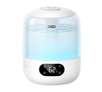 DREO Humidificateur Bébé Silencieux 3L, 26 dB, Blanc