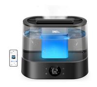DREO Humidificateur sonique intelligent - réservoir d’eau de 4 L, fonctionnement jusqu’à 30 h, contrôle via application, 6 niveaux de brume, ultra silencieux, diffuseur d’arômes, remplissage par le ha