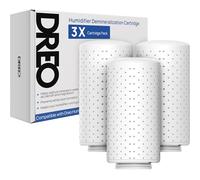 Dreo Lot de 3 cartouches de déminéralisation pour humidificateurs, compatibles avec humidificateurs Dreo HM512S/713/713S, empêche l'accumulation de minéraux, filtre l'eau dure, élimine la poussière
