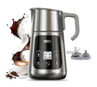 DREO Mousseur à Lait Électrique [Amélioré], Mousseur Automatique All-in-1 de 450ml pour Lait, Cappuccino, Chocolat Chaud, Plus de 30 Boissons, Facile à Nettoyer, Lavable au Lave-vaisselle, Écran LED