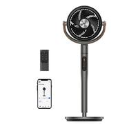DREO Pedestal Fan with Remote, PolyFan 513S, 43'' Quiet Standing Fan for Home Bedroom, 120°+105° Smart Oscillating Floor Fans with Wi-Fi/Voice Control, Works with Alexa/Google, 6 Modes, 8 Speeds