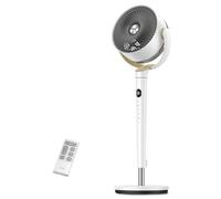 DREO Ventilateur de pièce, ventilateur oscillant 120°+120°, moteur DC, circulation d’air jusqu’à 30 m pour toute la pièce, 9 vitesses, 4 modes, ventilateur sur pied silencieux, 20 dB.
