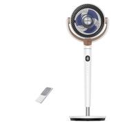DREO ventilateur sur pied silencieux 20 dB avec oscillation omnidirectionnelle 120°+120°, portée du vent 26 m, débit d’air 1615 m³/h, circulateur Turbo, hauteur réglable 94-107 cm, 3 modes, 8 vitesses